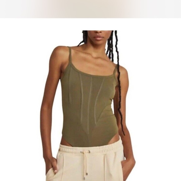 Free People That Girl green bodysuit​ - Picture 1 of 5